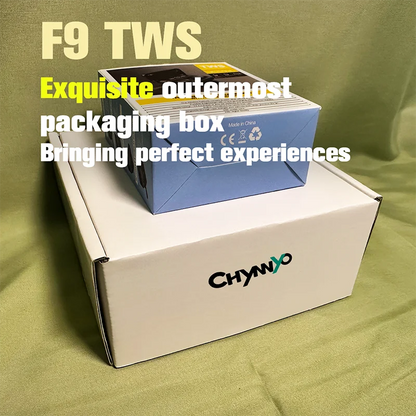 Bezprzewodowe słuchawki Bluetooth F9, wodoodporne, z wyświetlaczem LED, z etui ładującym, do iPhone/Android