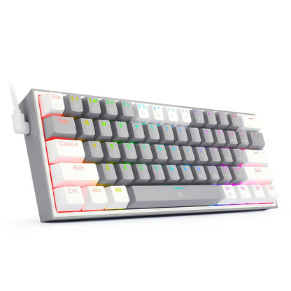 Klawiatura mechaniczna RGB 2025 K617, 61 klawiszy, USB, z odłączanym kablem