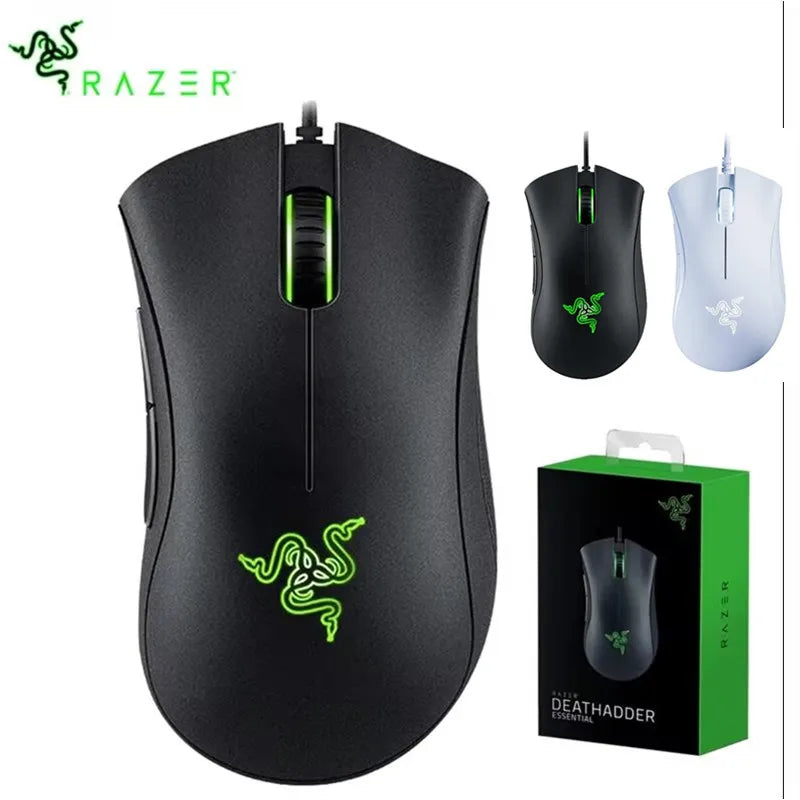 Mysz Razer DeathAdder Essential, przewodowa, 6400DPI, 5 przycisków, do laptopa/PC
