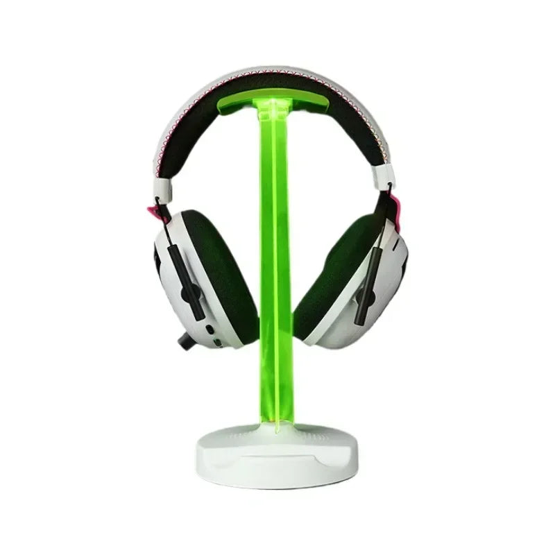 Stojak na słuchawki LED, wielofunkcyjny, z odłączaną podstawą, kolorowe podświetlenie, do biura i gier