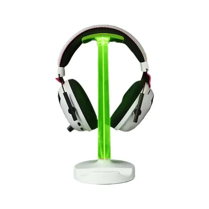 Stojak na słuchawki LED, wielofunkcyjny, z odłączaną podstawą, kolorowe podświetlenie, do biura i gier