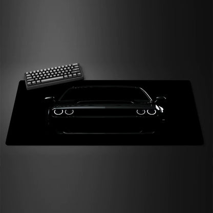 Podkładka pod mysz XXL, czarne auta, antypoślizgowa, do biurka