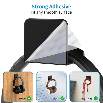 Uniwersalny uchwyt na słuchawki, montowany na ścianie, na kontroler, pod biurko