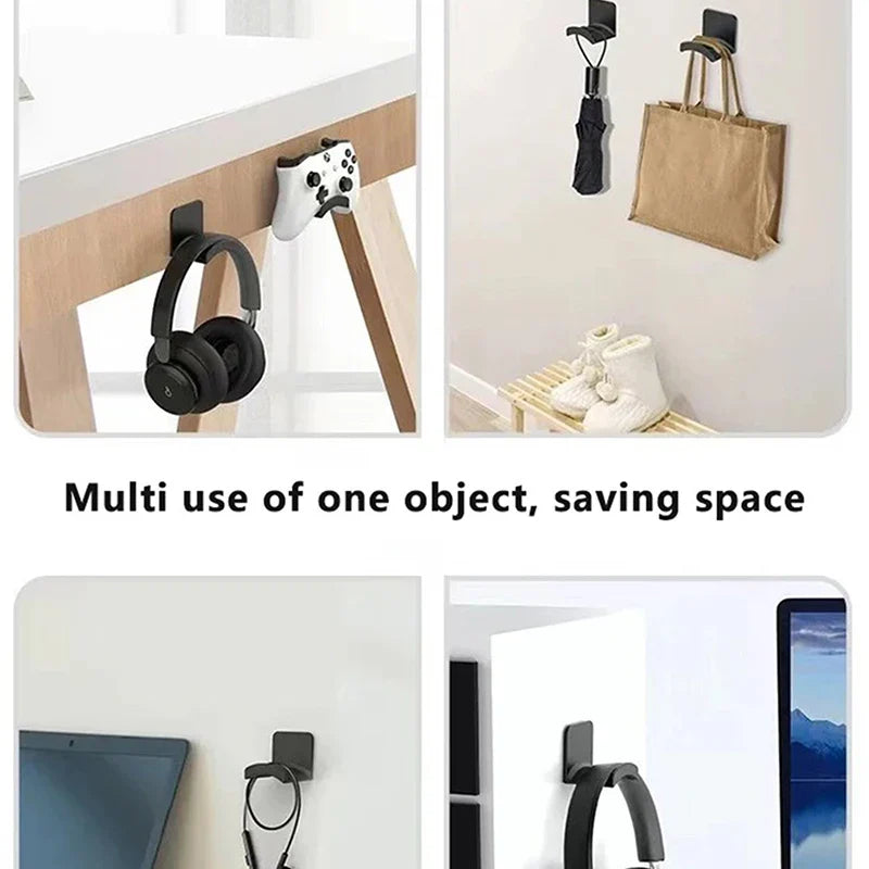 Uniwersalny uchwyt na słuchawki, montowany na ścianie, na kontroler, pod biurko