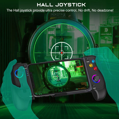 Joystick DinoFire, kontroler Bluetooth, z efektem Halla, do gier mobilnych iPhone/Android
