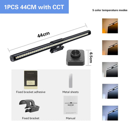 Lampa LED na biurko, barwna, bezstopniowa regulacja, do pracy i gier