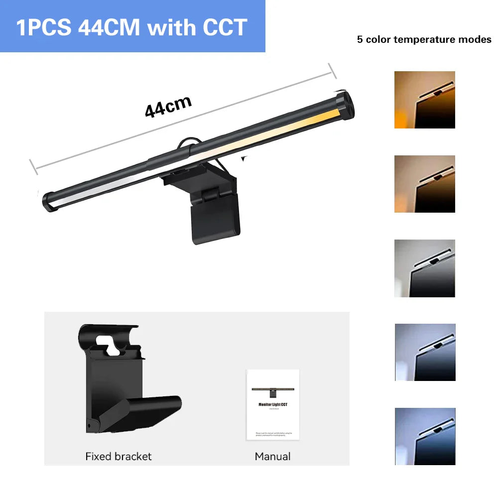 Lampa LED na biurko, barwna, bezstopniowa regulacja, do pracy i gier