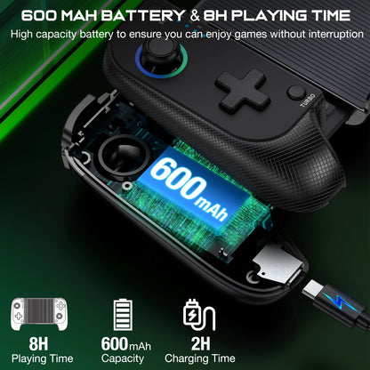 Joystick DinoFire, kontroler Bluetooth, z efektem Halla, do gier mobilnych iPhone/Android