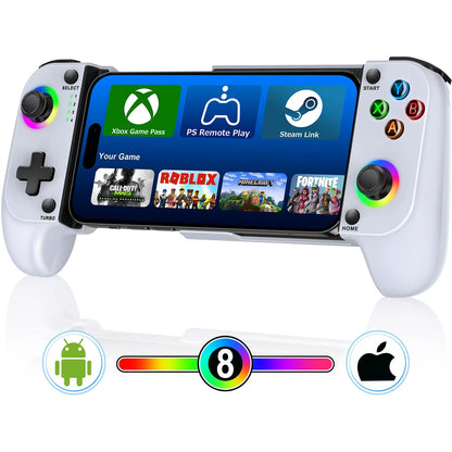Joystick DinoFire, kontroler Bluetooth, z efektem Halla, do gier mobilnych iPhone/Android