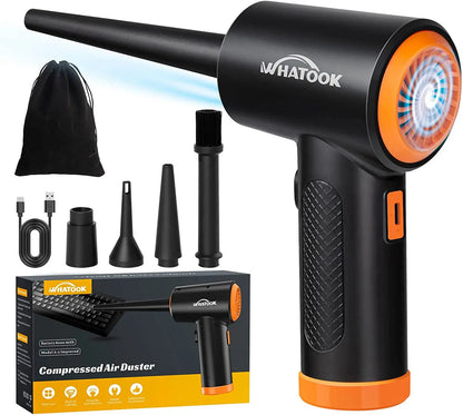 Bezprzewodowy dmuchawa 60000 RPM, 3 prędkości, do czyszczenia klawiatury i sprzętu